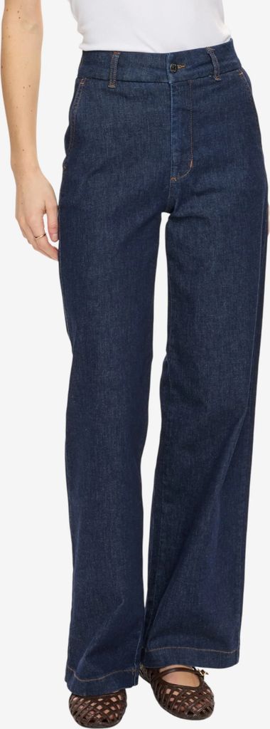 nuamber wide - wide leg - dark blue denim