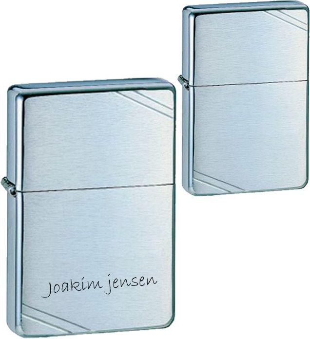 Zippo lighter Vintage Chrome mat