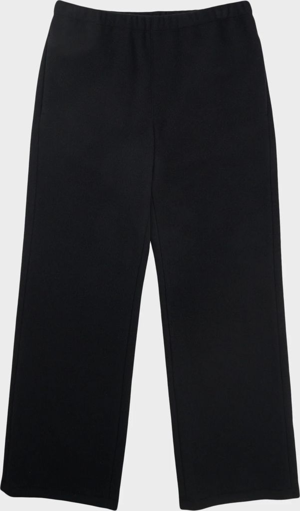 fleece trousers black