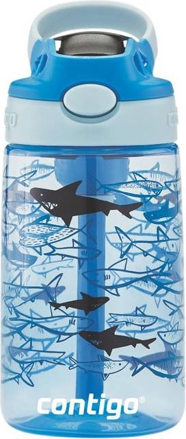 Contigo Kids Easy Clean Autospout Water Bottle 420ml Sharks