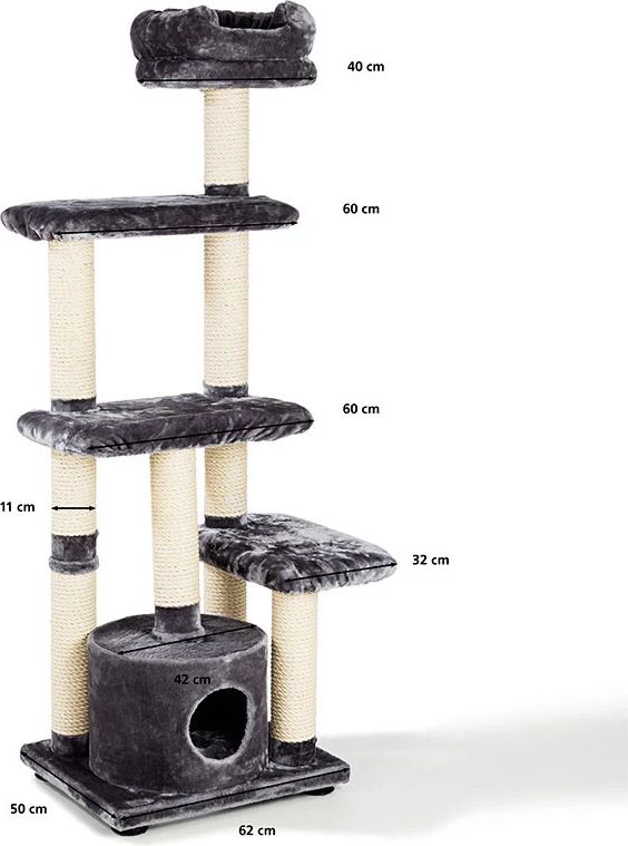 kradsemiljø merengue160 cm grå/beige
