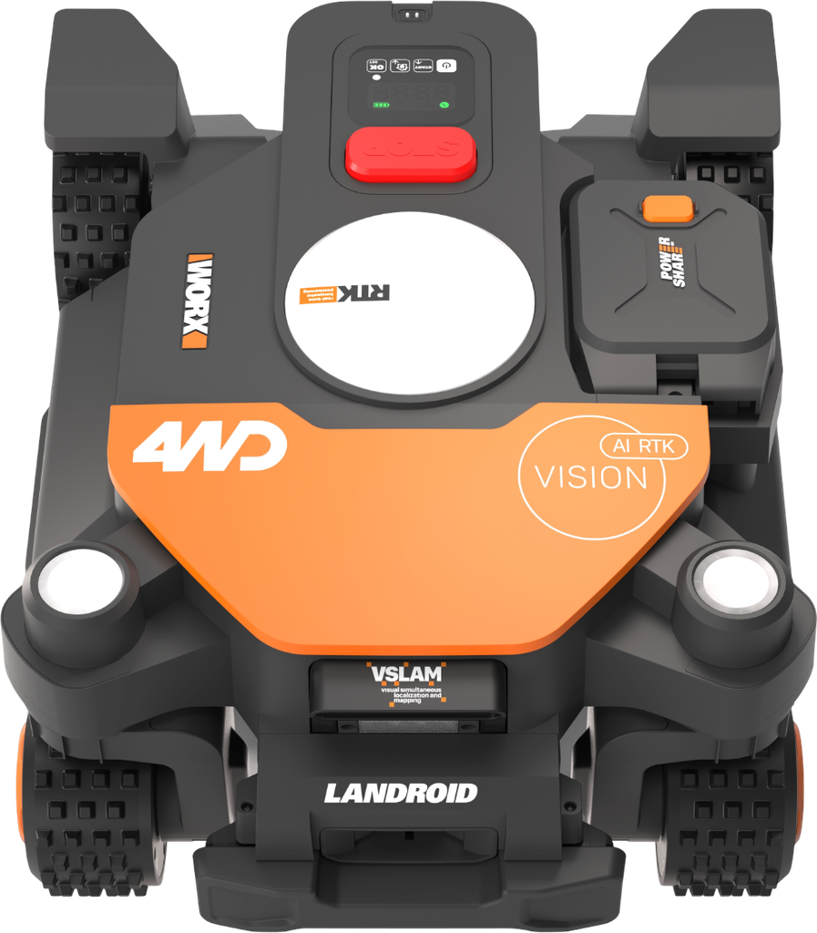 worx wr340e vision cloud 4wd ai rtk 600 robotplæneklipper