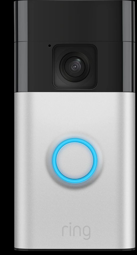 ring battery video doorbell videodørklokke, satin nikkel