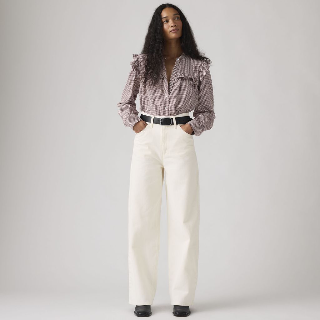 cinch baggy jeans