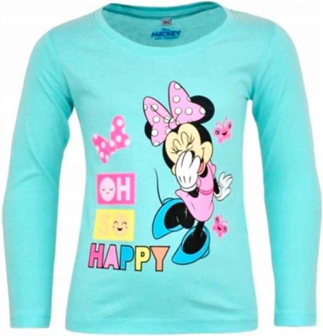 Minnie Mouse Turkis T-shirt Langærmet