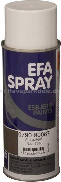 EFApaint Efaspray Antracitgrå 400 ML RAL Metalmaling Grå 0.4L