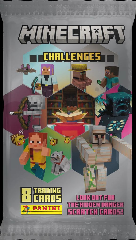 Panini Minecraft Challenges - Booster Pack Spillekort - GEEKD.dk