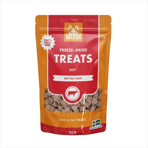 MUSH Treat Okse 55g - frysetørrede godbidder