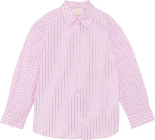 Creamie Skjorte Poplin Rose Pink Striber