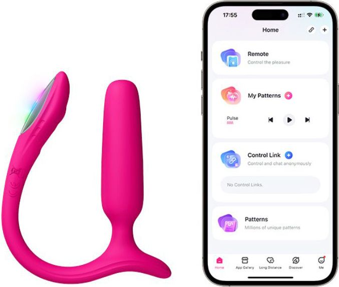 Lovense Lush Anal Smart Vibroägg Rosa
