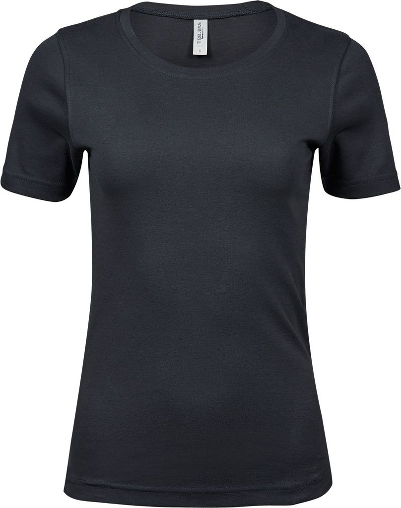tee jays interlock dame t-shirt, brun