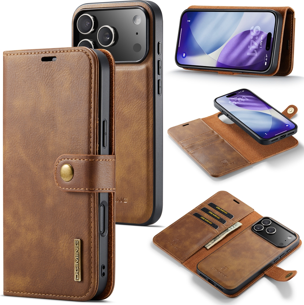 DG.Ming Magnet Wallet iPhone 17 Pro Cognac