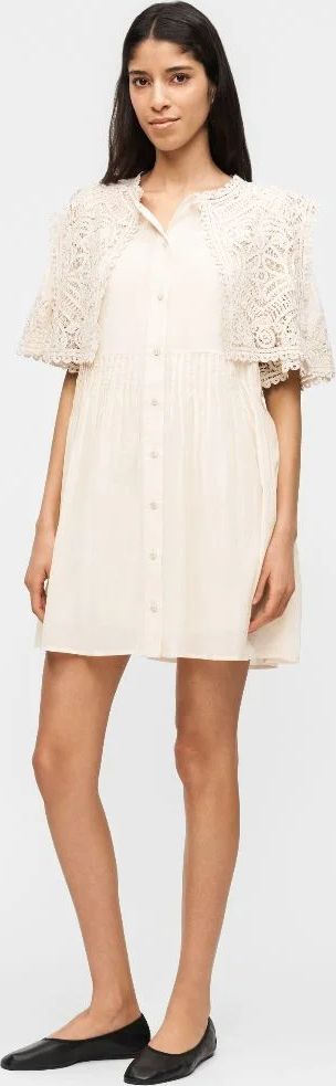 adelina dress - skjortekjole - cream