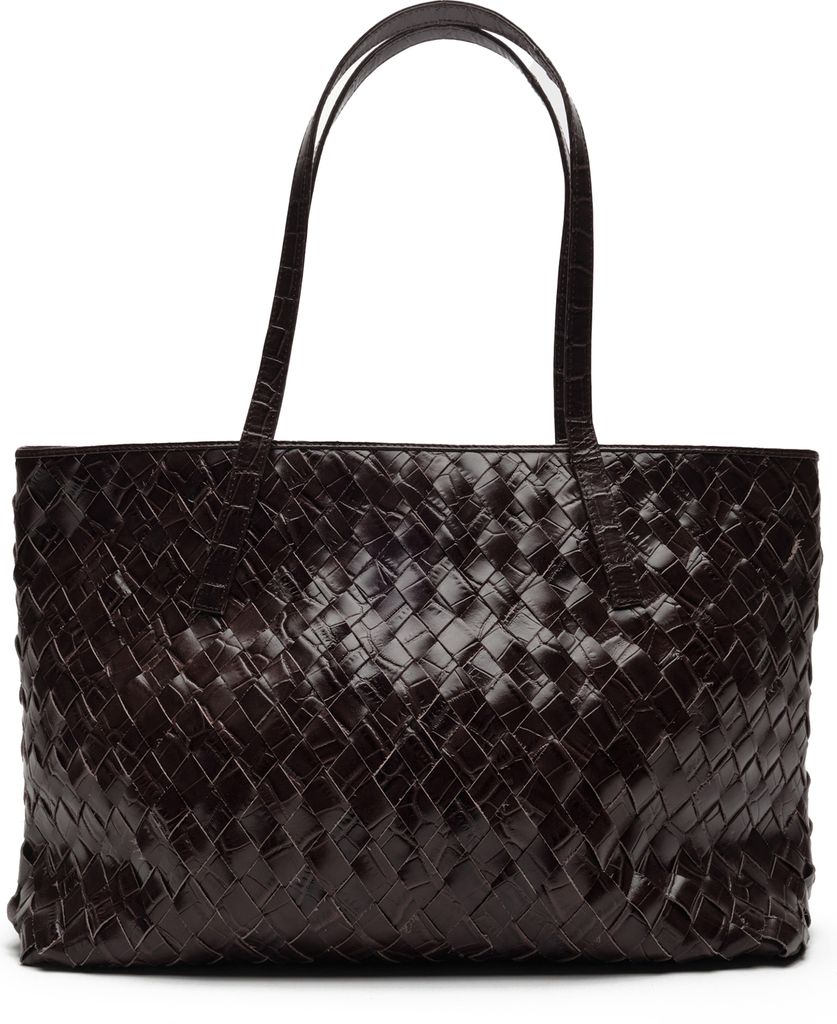 shopper braided texas chocolate