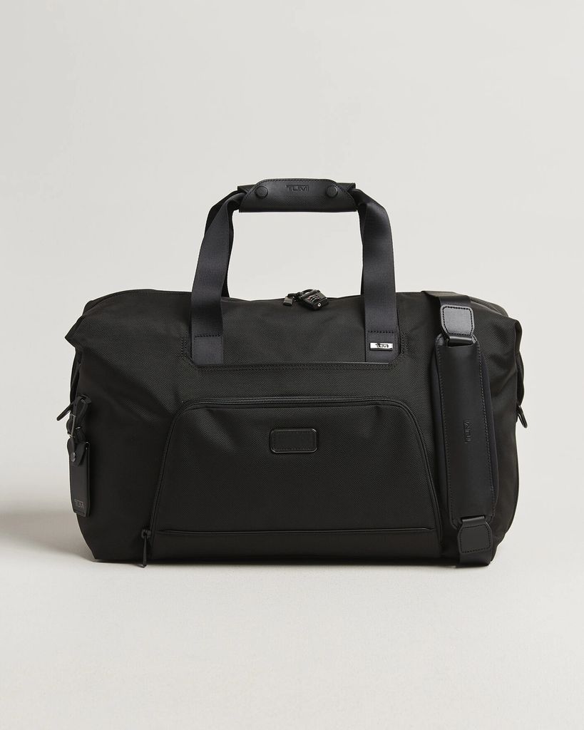 tumi alpha 4 double expansion duffle bag black