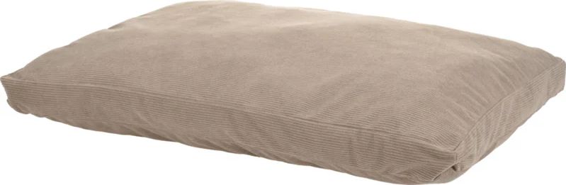 fit+fun - hundepude corduroy l 90x60x6 cm beige