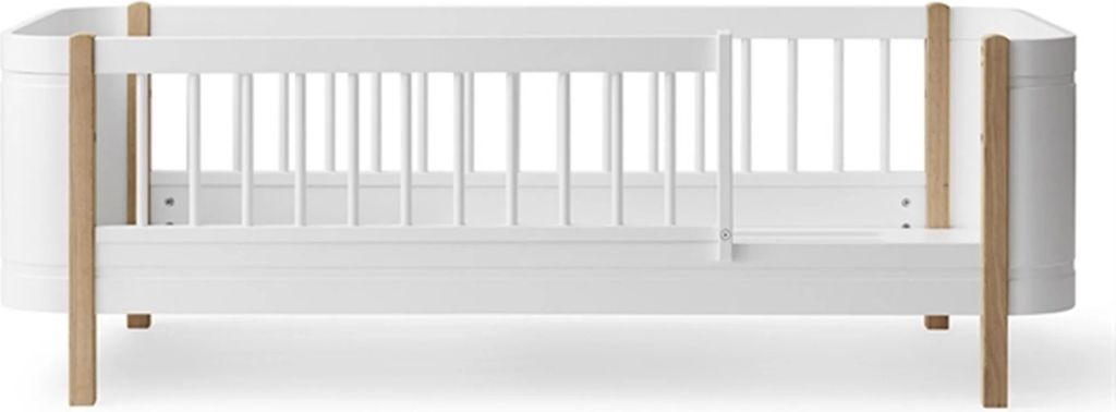 oliver furniture wood mini+ juniorseng hvid/eg