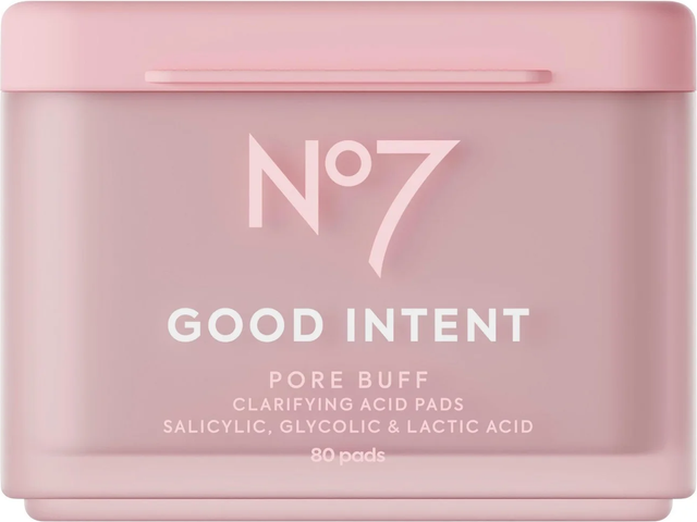 No7 Good Intent Pore Buff Clarifying Acid Pads 80-pack