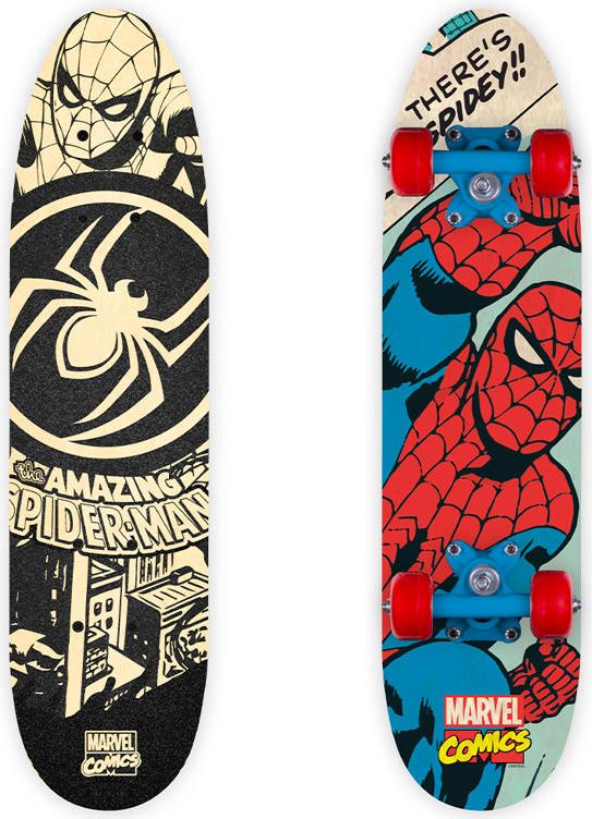 skateboard wooden 61 x 15 cm spider-man