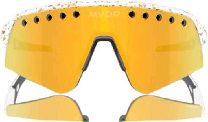Oakley Sutro Lite Sweep - Cykelbriller - Prizm 24k - White splatter MVDP signature edition
