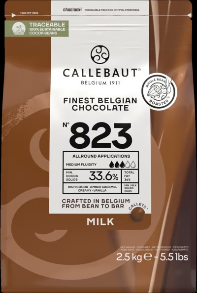 callebaut couverture mælkechokolade 33,6% 2,5 kg