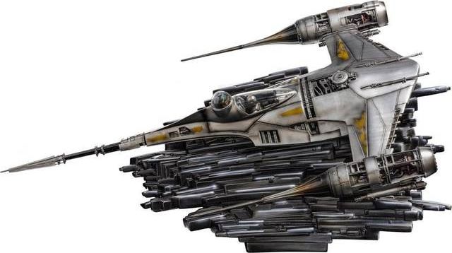 Iron Studios - Star Wars - The Mandalorians N-1 Starfighter Statue Demi Scale 1/20 - Figur