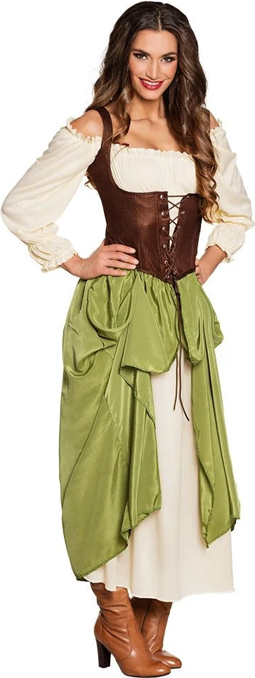dirndl-kjole oktoberfest kvinder grøn
