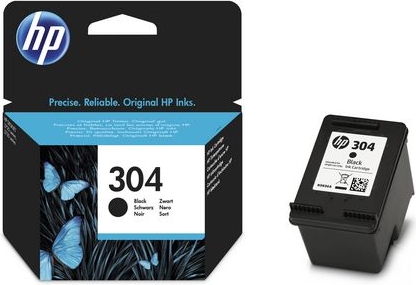 Bläckpatron HP N9K06AE 304 svart