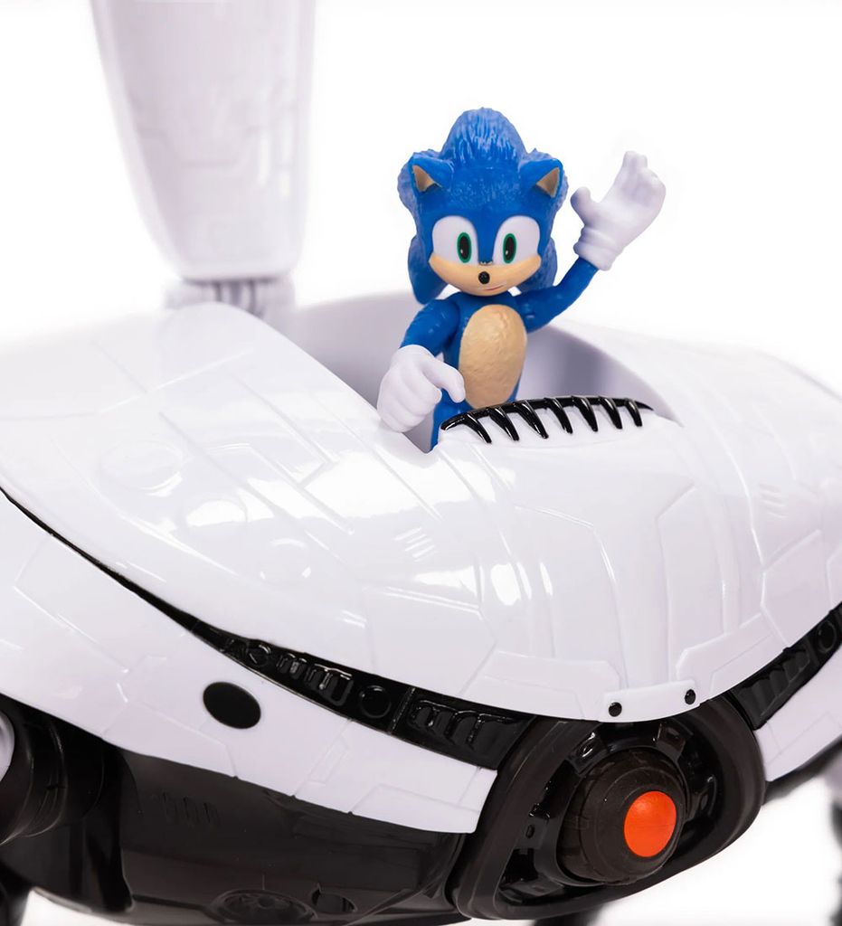 sonic legesæt m. figur - crab mech battle playset