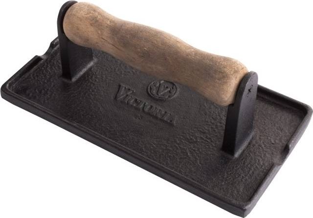 Victoria Emaljeret Kødpresser - B 11 x L 21 cm - Emaljeret støbejern - Sort