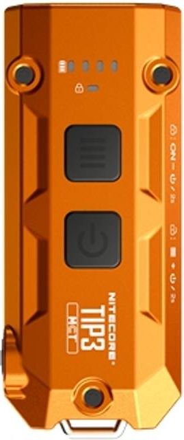 NiteCore TIP3 Genopladelig LED Nøgleringslygte 720 Lumen Orange