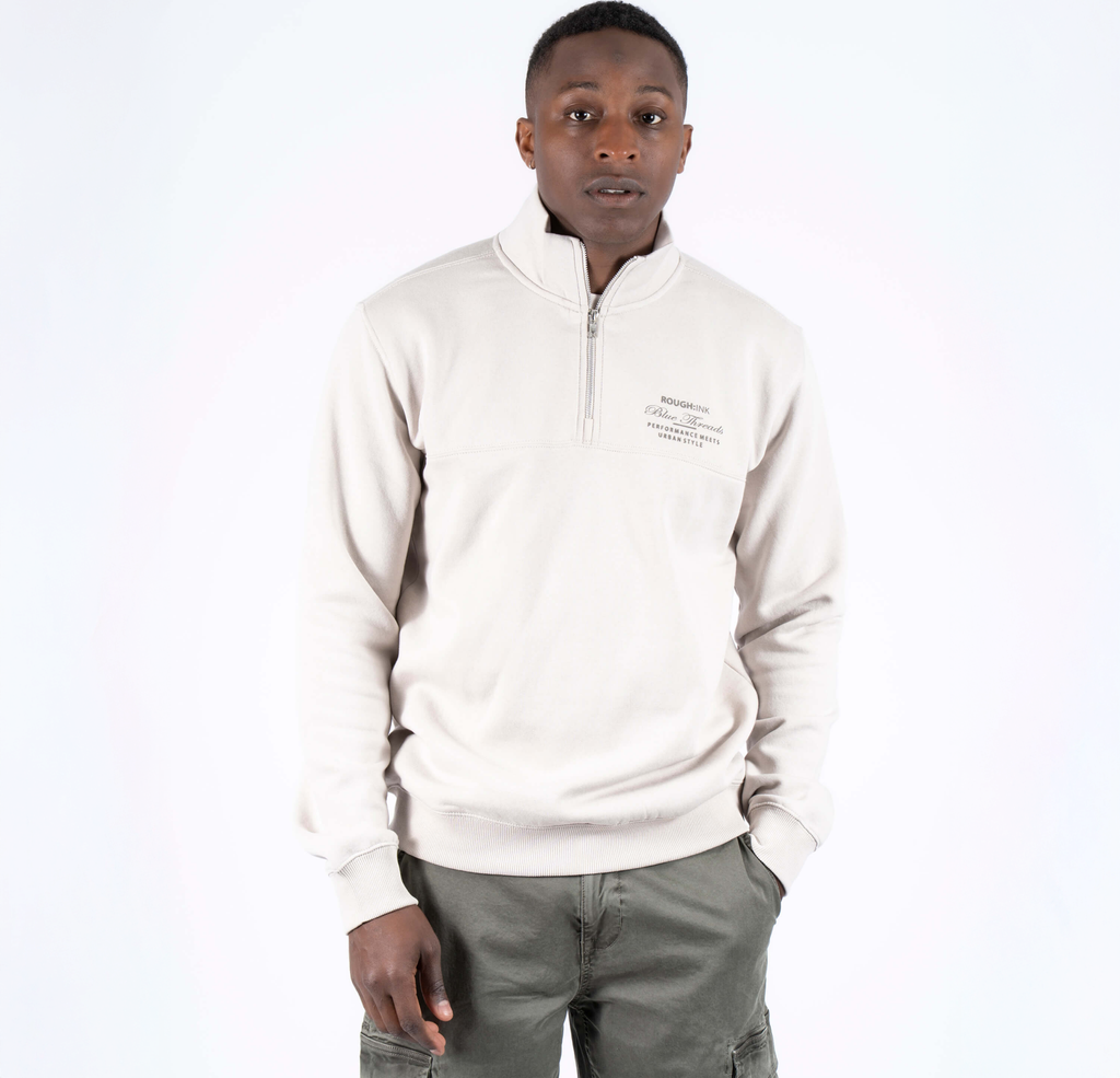 Marcus - MAcolin 18 half zip print sweat - Herre - 2XL