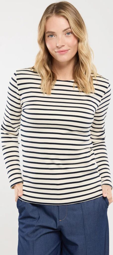lesconil marinière - langærmet t-shirt - nature/rich navy