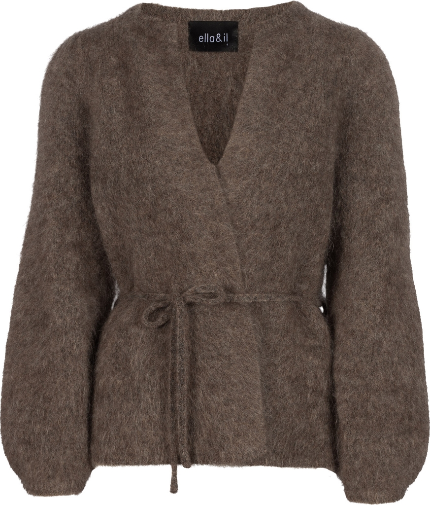 fredrikke chunky cardigan brown