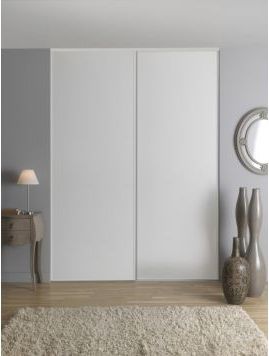 optimum skydedøre 2 stk. hvid 250x120 cm