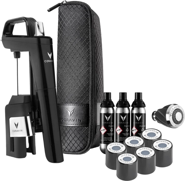 Coravin Model Six Piano Black 6 Stk Vinpumpe