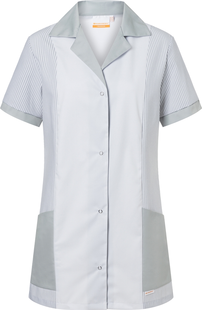 Karlowsky Penelope kortærmet dame tunika, White/light grey
