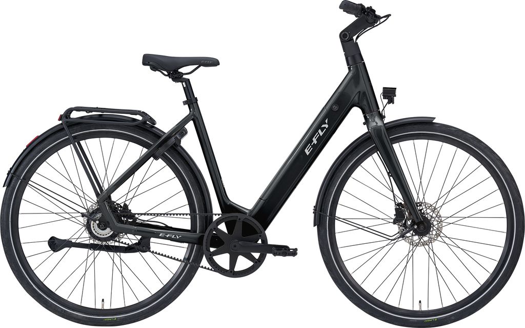 E-FLY Eos Shopping Stardust Black Metallic Remtræk Letvægtselcykel-52 cm