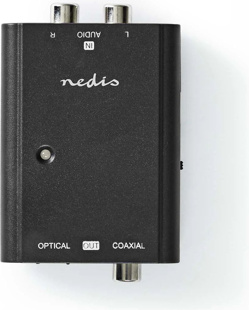Digital Audio Converter | 1-vejs | Tilslutninger indgang: 2x RCA Hun | Tilslutninger udgang: 1x S/PDIF (RCA) Hun / 1x TosLink Hu