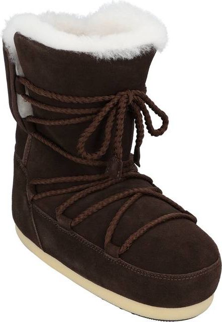 Moon Boot EVX Suede Shearling - Brun