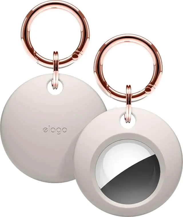 Elago Basic Key Chain for AirTag Stone