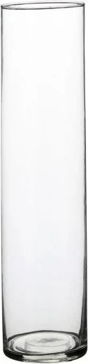cylinder glasvase 40 cm høj 9 cm i dia