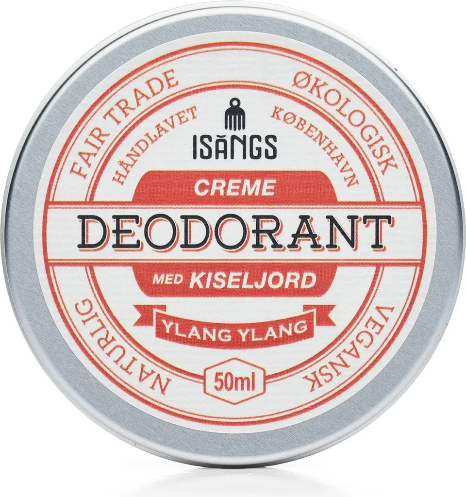 isangs creme deodorant med kiseljord - ylang ylang 50 ml