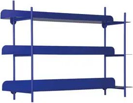present time - wall rack cool retro cobalt blue