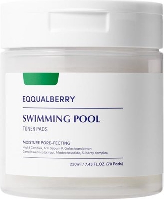 eqqualberry swimming pool toner pads 220 ml / 70 pcs