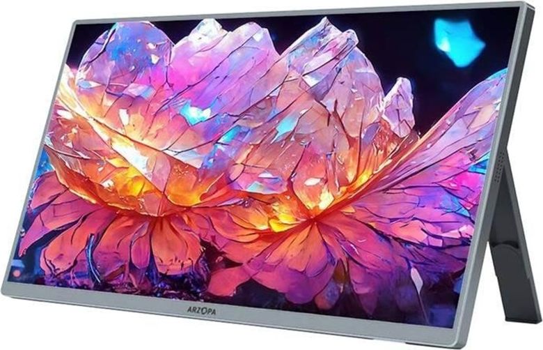 Arzopa A3C Pro Bærbar OLED Monitor – 13,3", 1080p, 1 ms, 400 nits, HDR10 – Grå