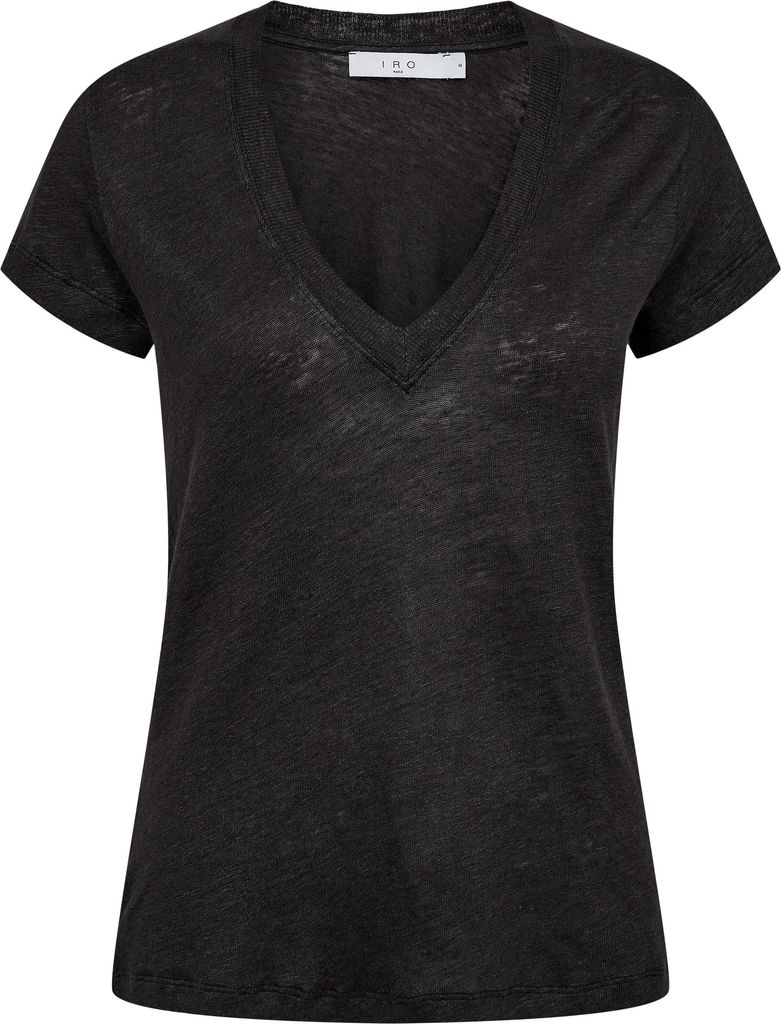 IRO Rodeo Kvinde Black Kortærmede T-shirts Str M - hos Magasin
