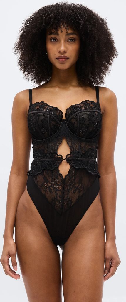 the icon non padded - body / bodystocking - black