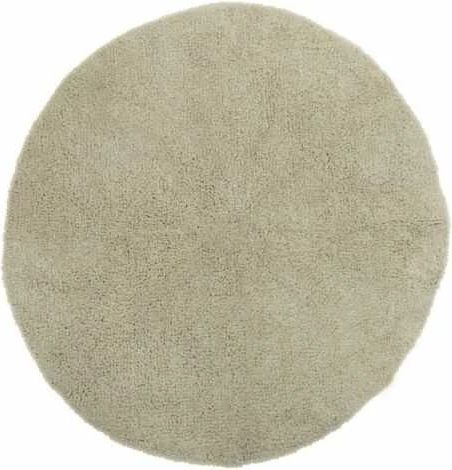 Rund bademåtte beige