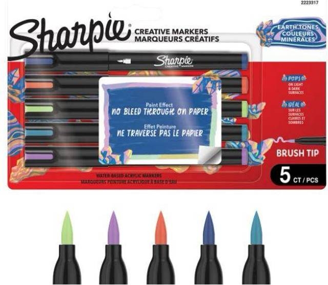 Sharpie Creative Akryl 5 Blister Earth Tones